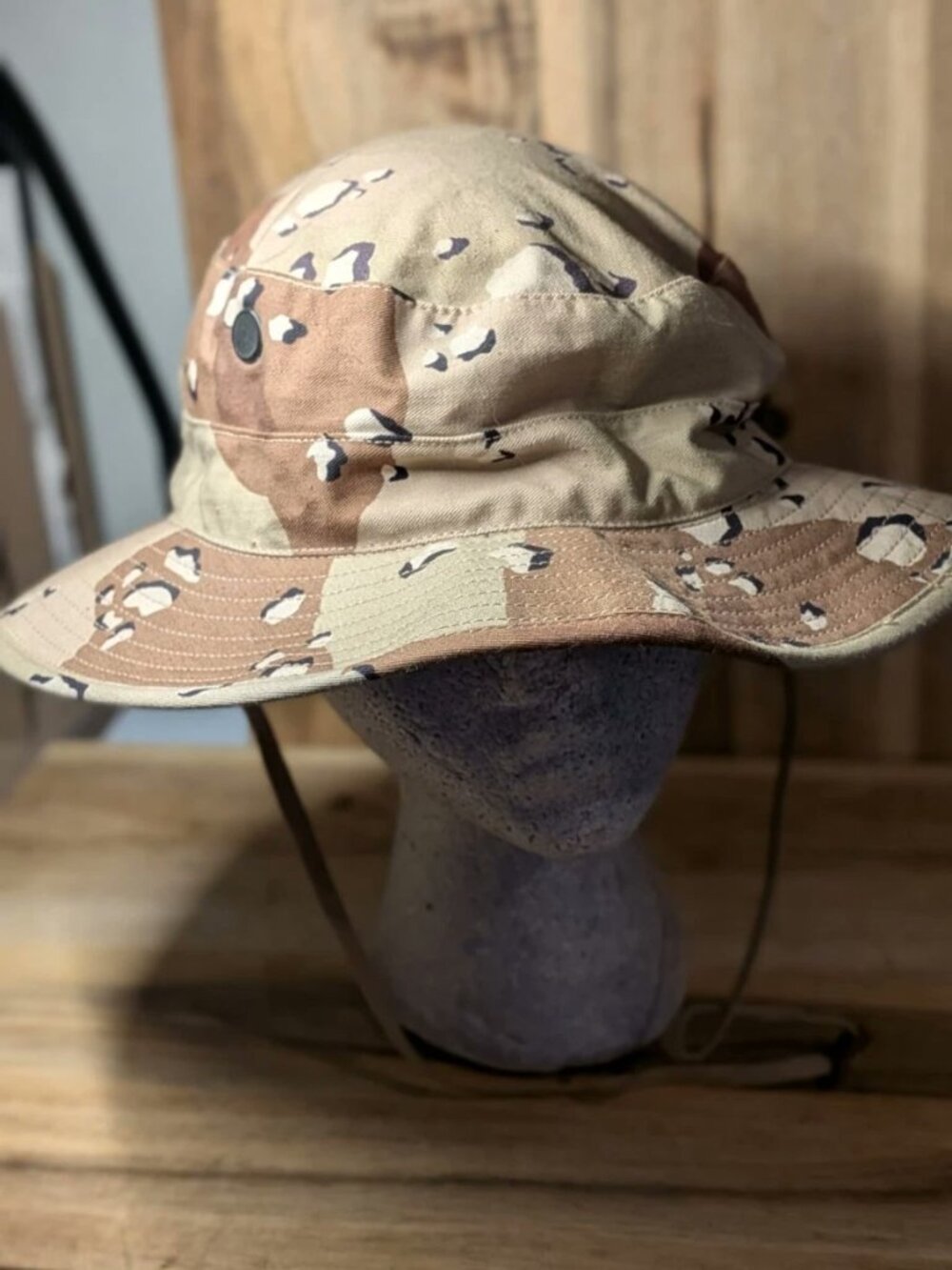US GI Military Desert Camo Vented Bonnie BDU Sz 7 1/4